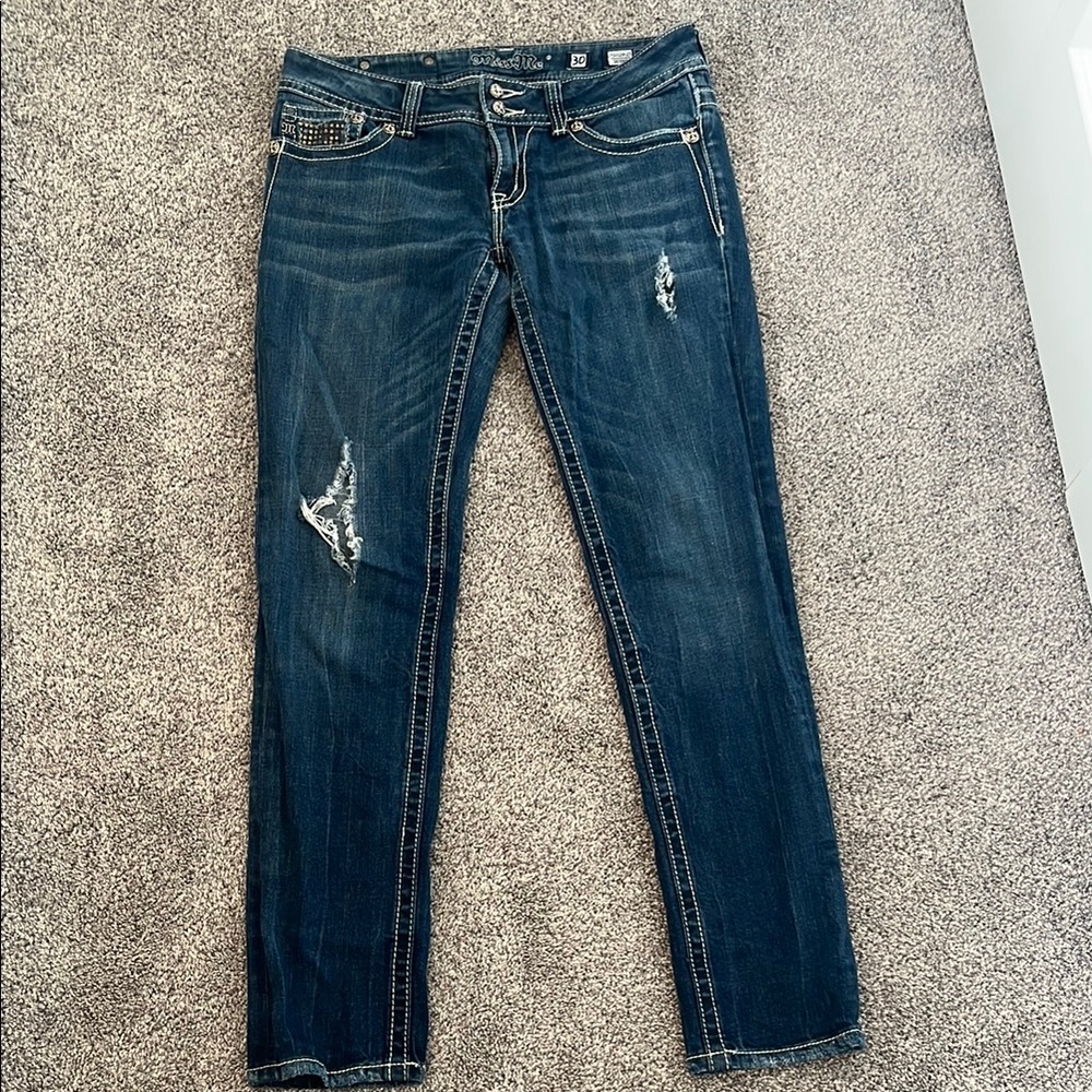 Miss Me Bejeweled Skinny Jeans Size 30